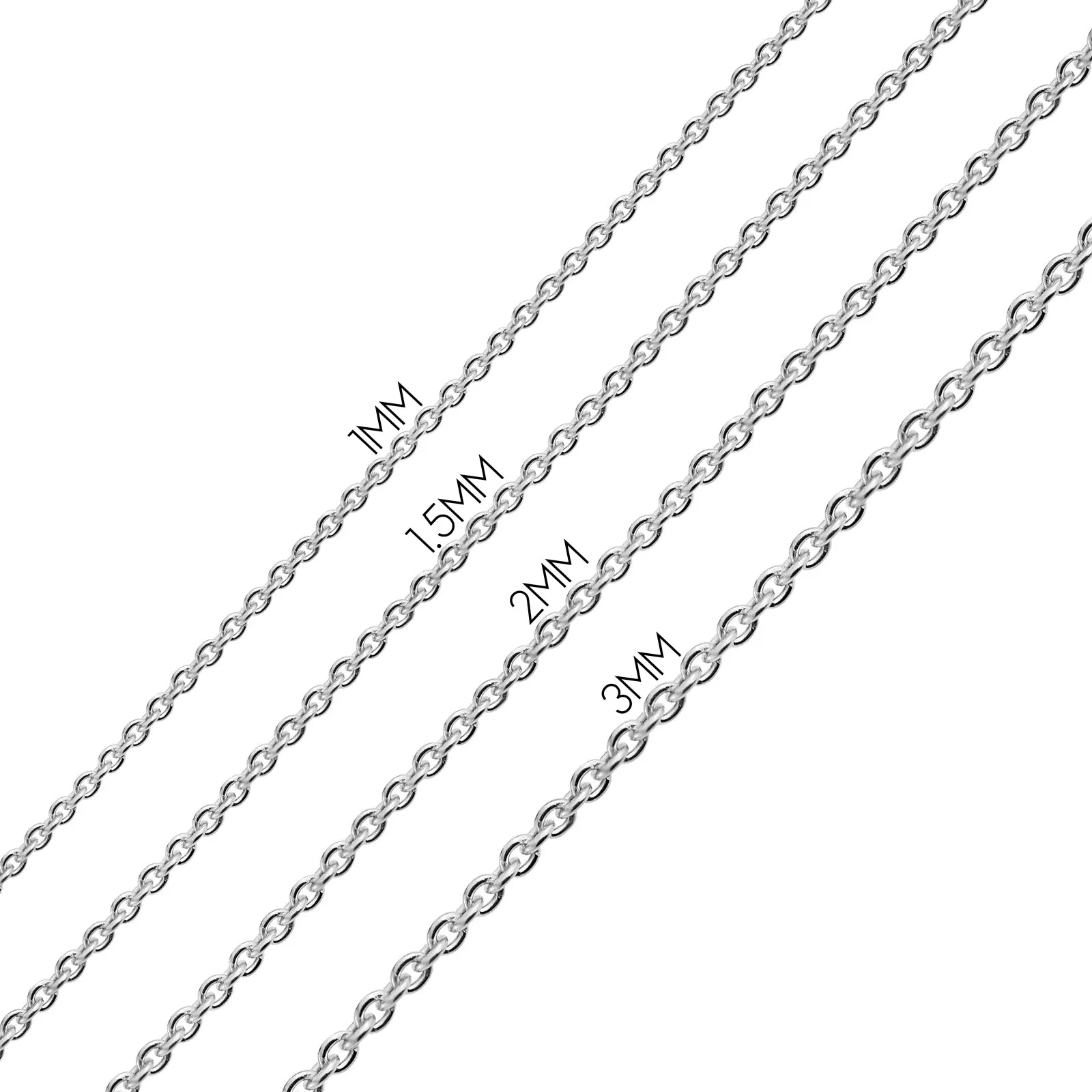 016 Gauge Bali Style Gold Plated Sterling Silver Popcorn Chain Necklace 16-24 Inch