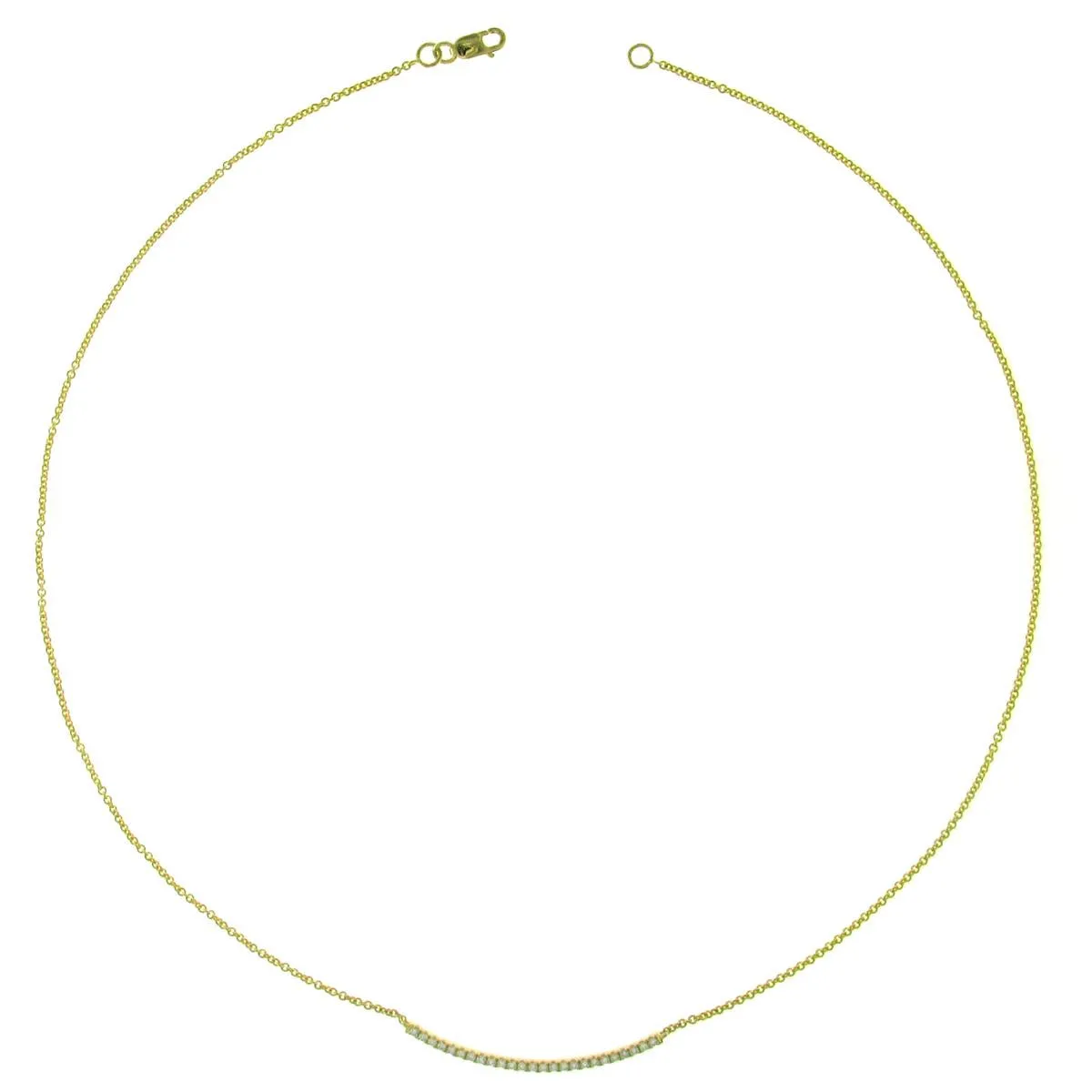 0.24ctw Diamond Bar Necklace