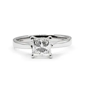 1.02ct Princess Cut Diamond Engagement Ring | Pre-Loved | Platinum