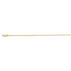 10K Gold 1.2mm Octagonal Box Chain