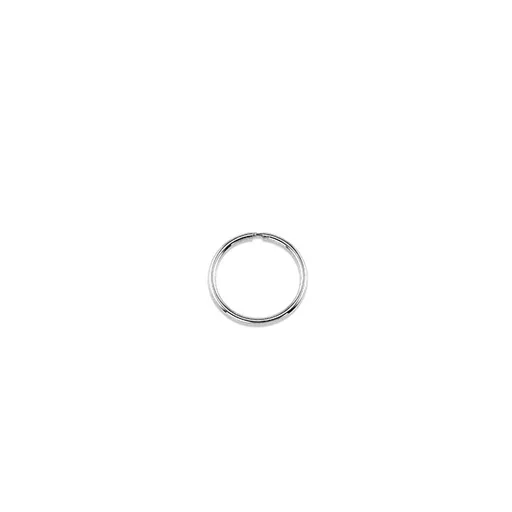 10K White Gold (1.0mm) Hoop  Sleeper Earrings (10mm - 50mm)
