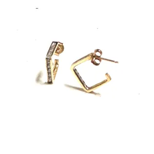 10K Yellow Gold (0.15ct) Diamond Earrings
