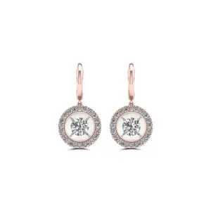 1/3 CTW Natural Diamond Drop & Dangle Earrings in 10KT Rose Gold