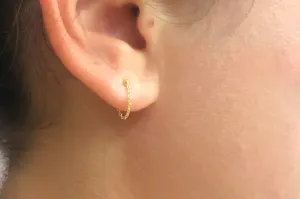 14K Gold Ball & Chain Earrings
