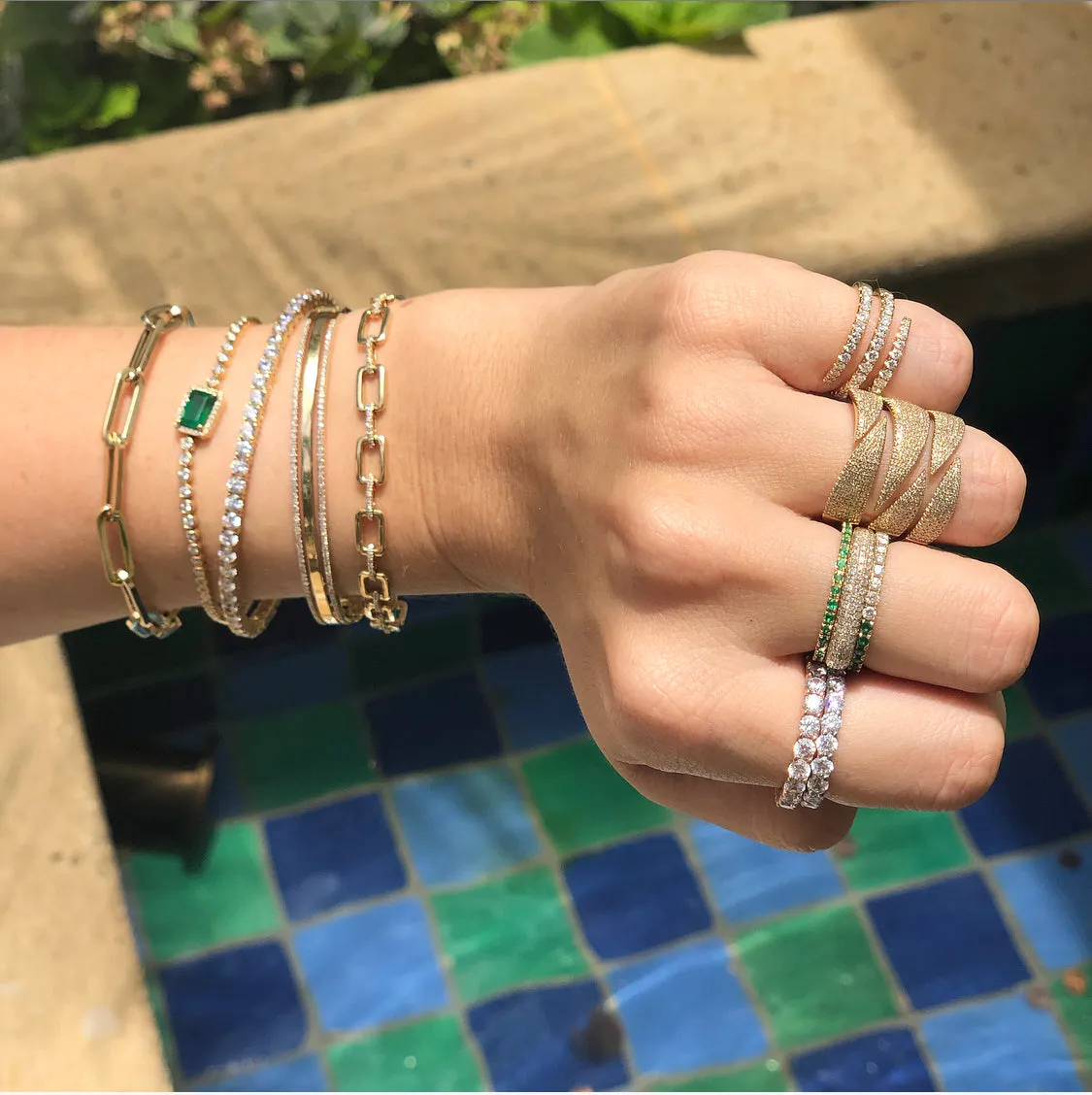 14K Gold Chain Bracelet
