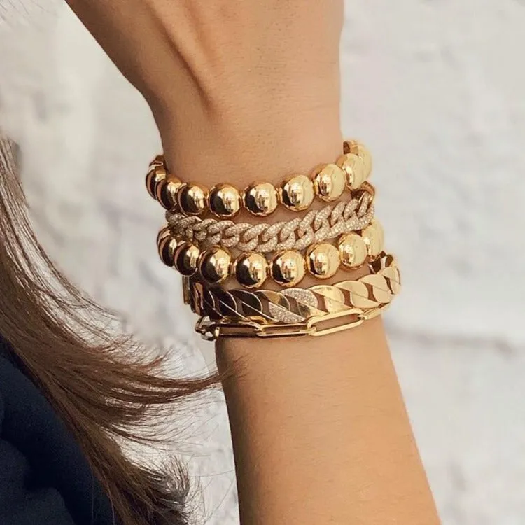14K Gold Chain Bracelet