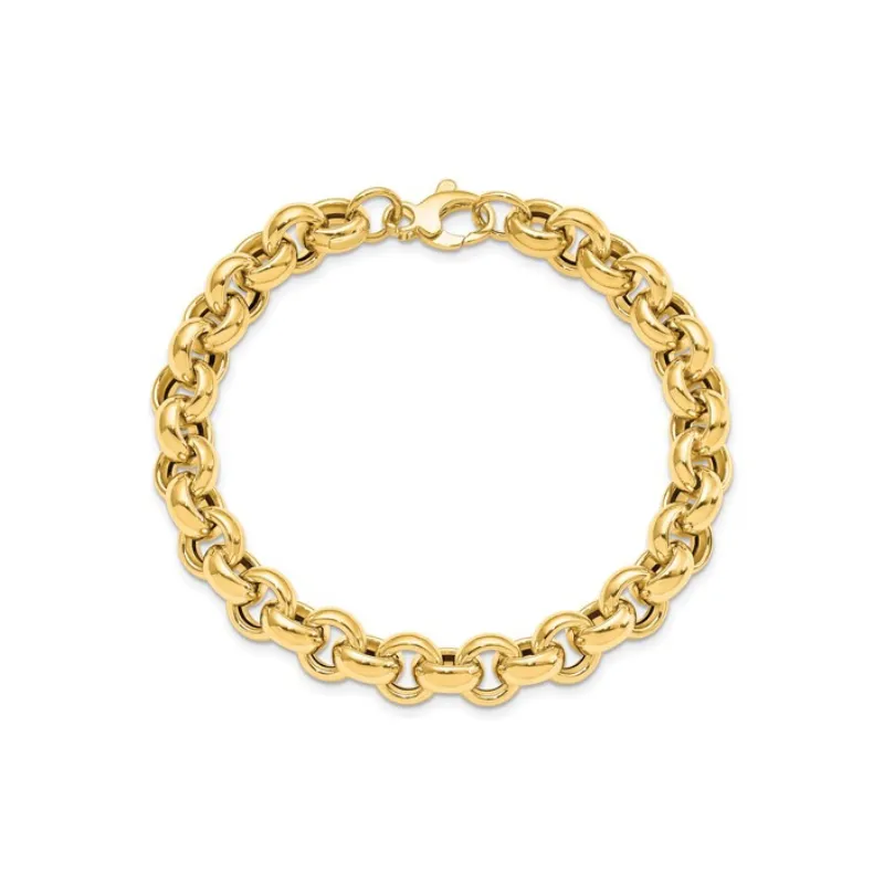 14K Polished Rolo Link Bracelet