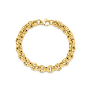 14K Polished Rolo Link Bracelet