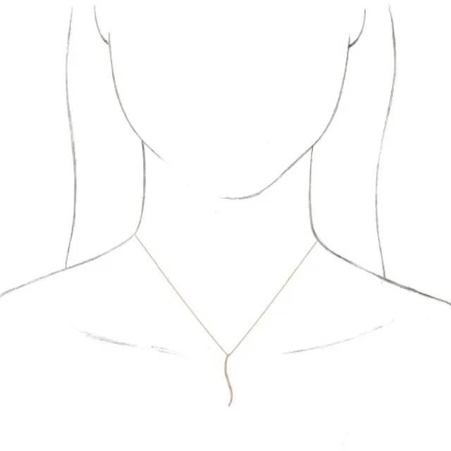 14K Rose Gold .06 CTW Natural Diamond Bar 16-18" Necklace
