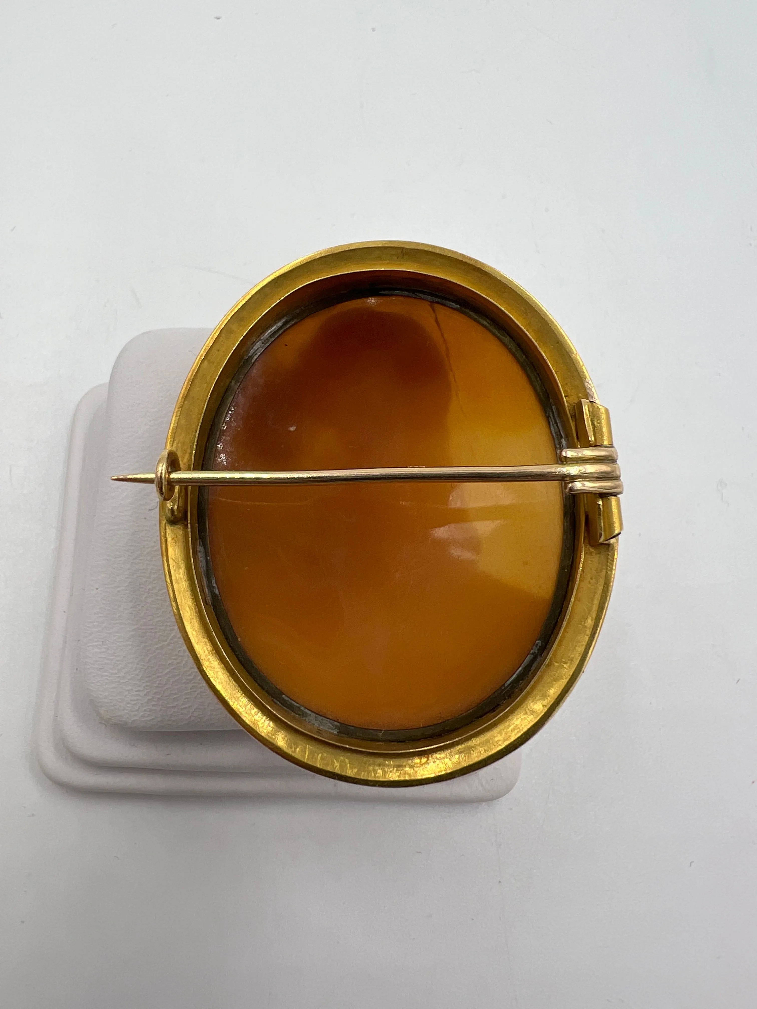 1890s Victorian Cameo Brooch Of A Gentleman