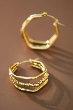 18k Gold Dipped Hoop Earring *