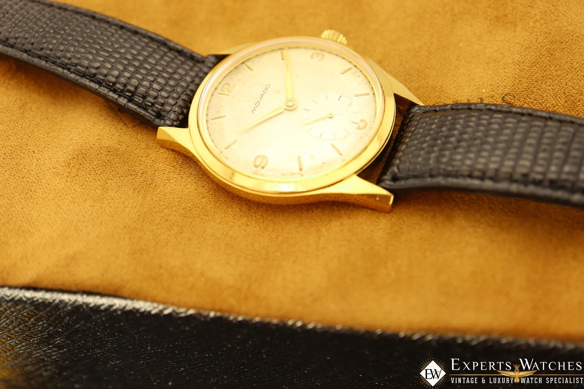 1940's Vintage Movado Manual Wind Watch Gold Plated 15 JEWELS Cal 470 9341 37MM