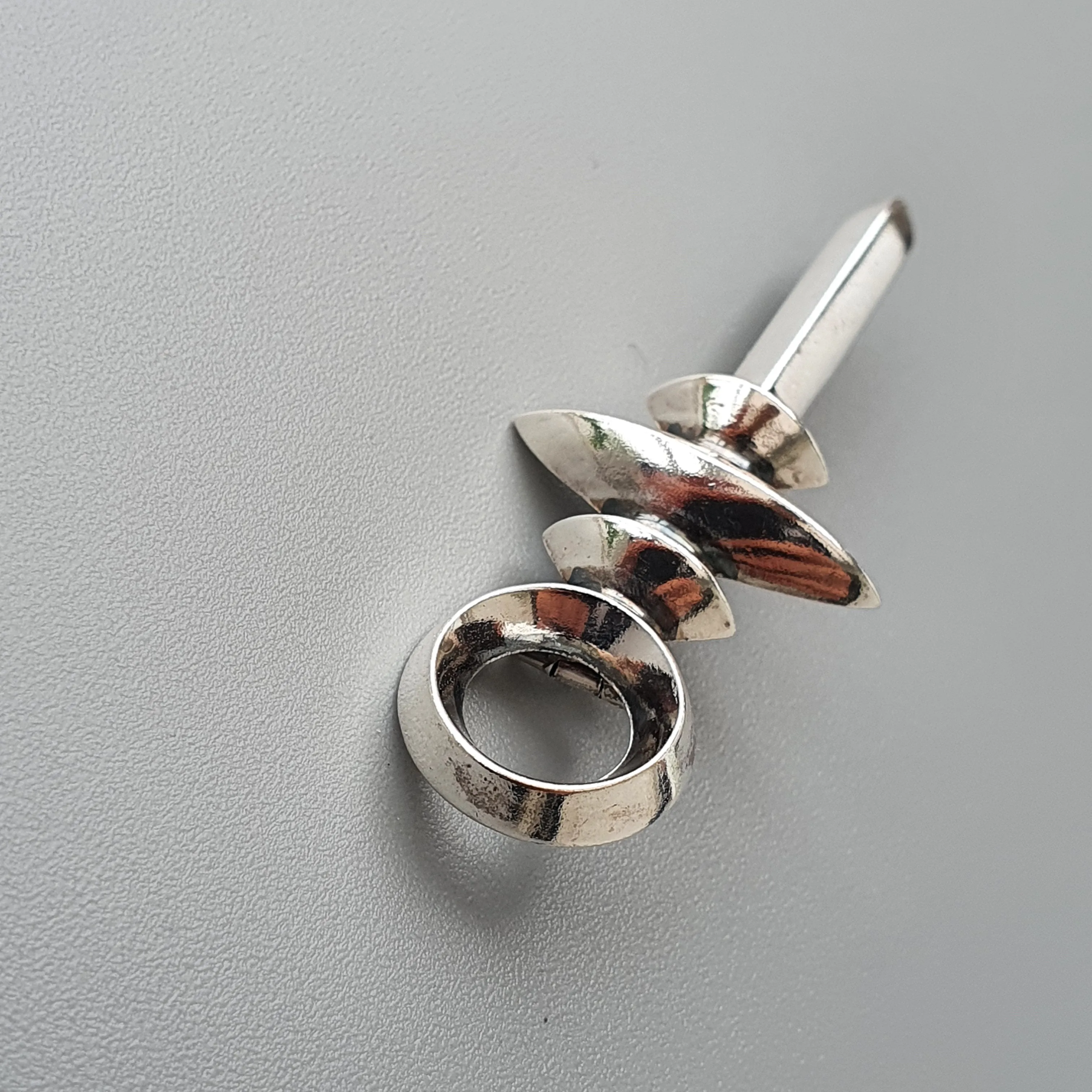1950s Kalevala Koru Silver Ancient Sword Pendulum Style Brooch 1958