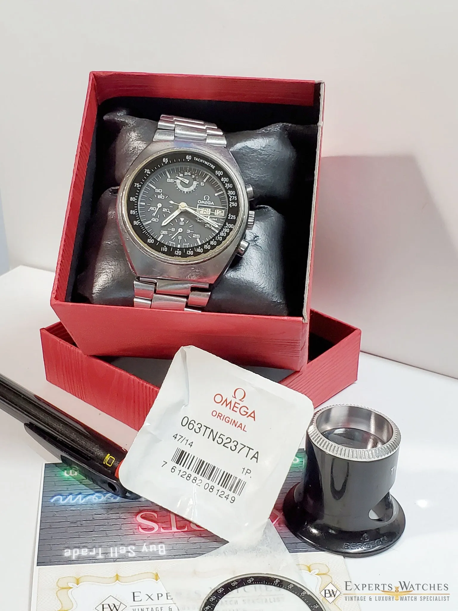 1975 Vintage Omega SpeedMaster Chronograph Mark 4.5 Ref 176.0012 Day Date Watch