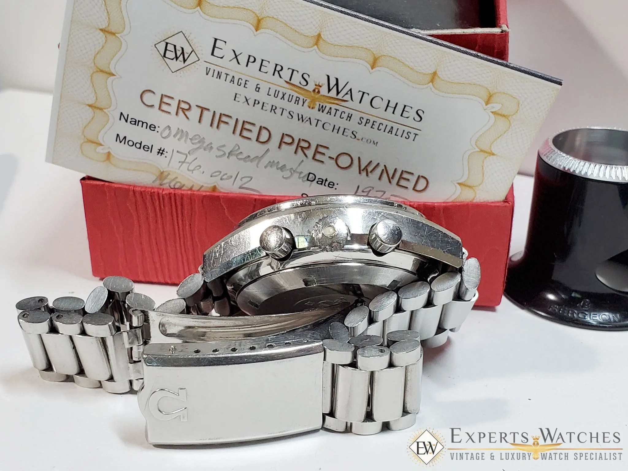 1975 Vintage Omega SpeedMaster Chronograph Mark 4.5 Ref 176.0012 Day Date Watch