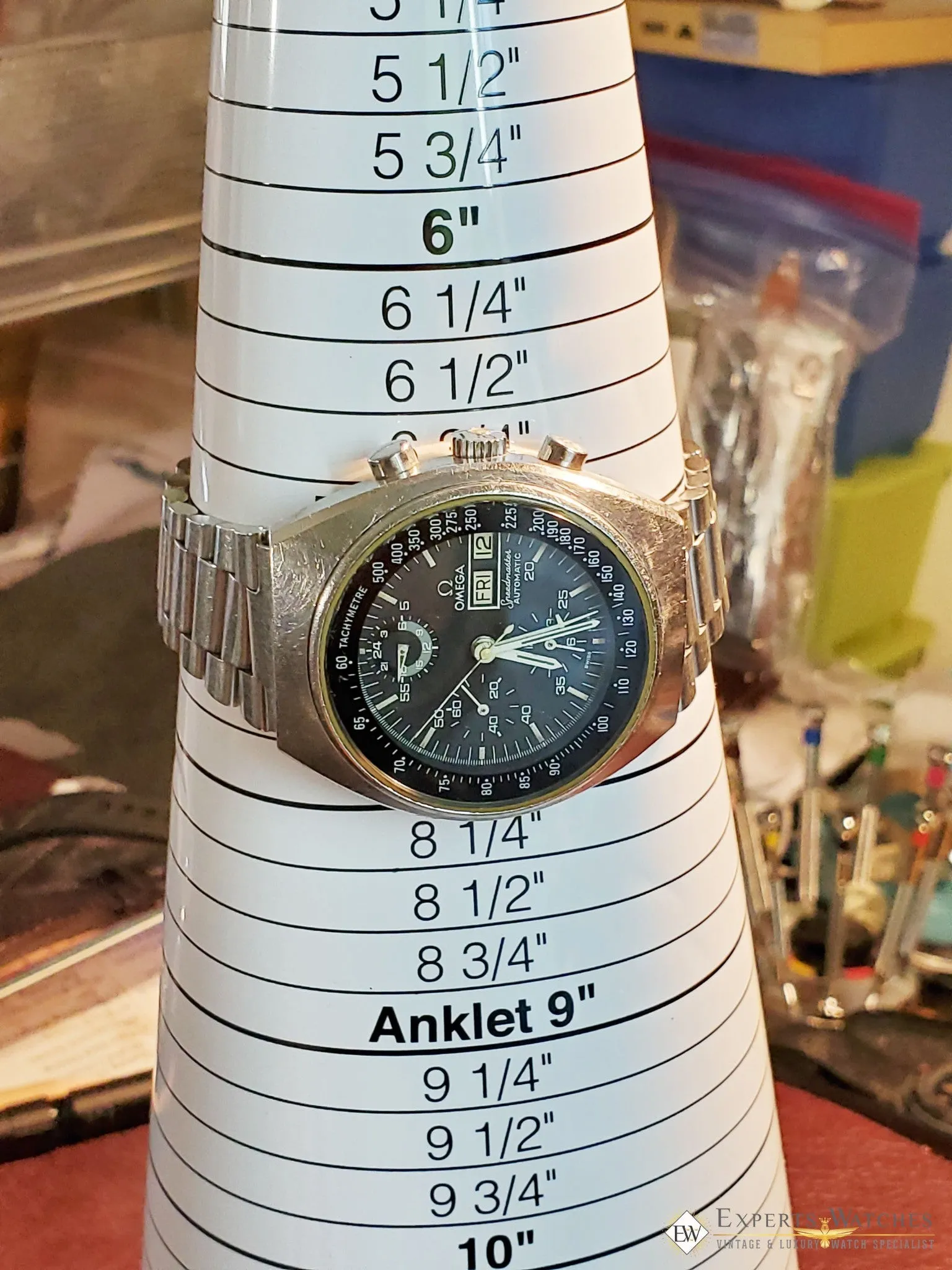 1975 Vintage Omega SpeedMaster Chronograph Mark 4.5 Ref 176.0012 Day Date Watch