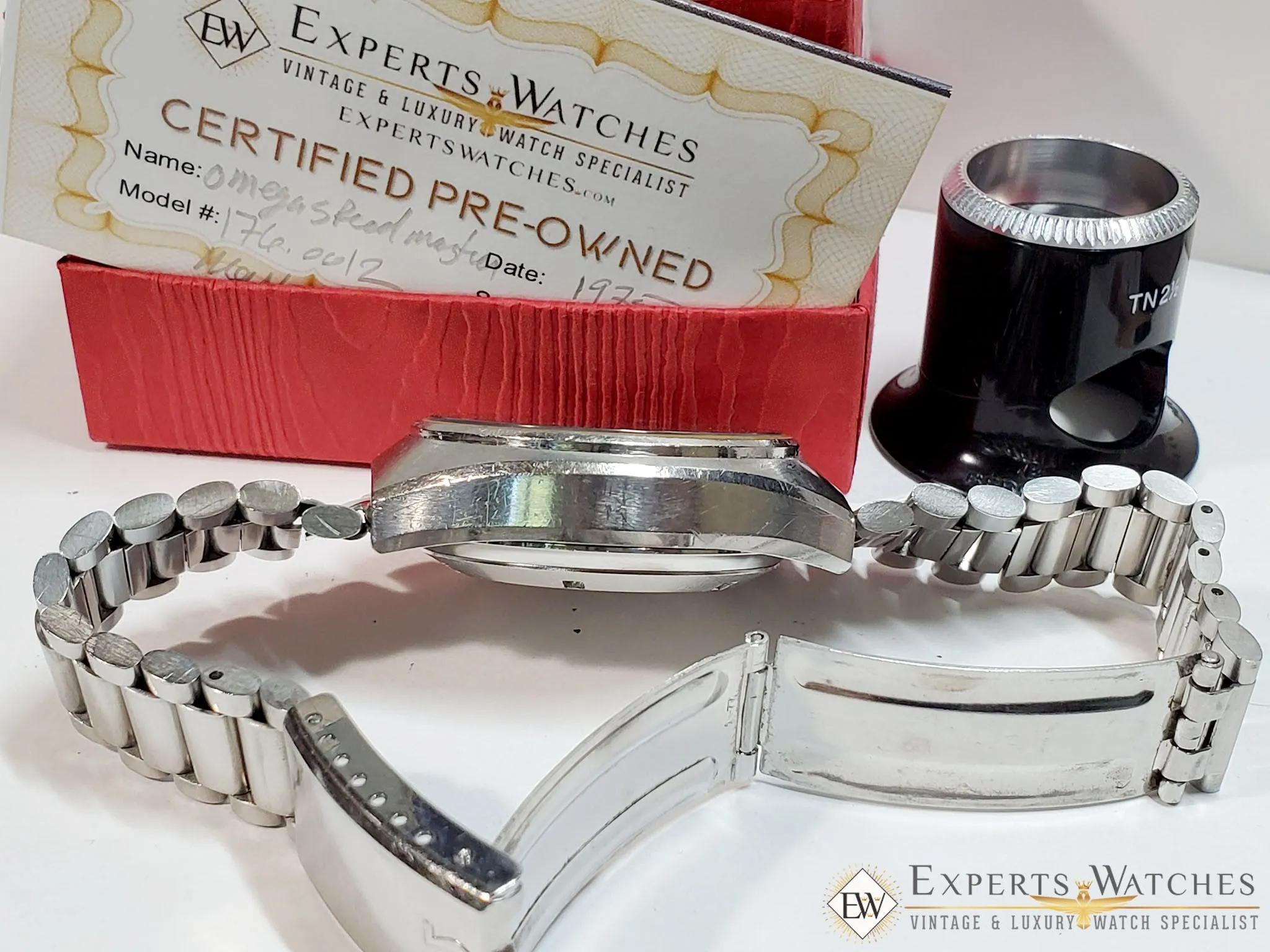 1975 Vintage Omega SpeedMaster Chronograph Mark 4.5 Ref 176.0012 Day Date Watch