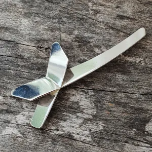 1980s Kultakeskus Finnish Silver Bow Brooch