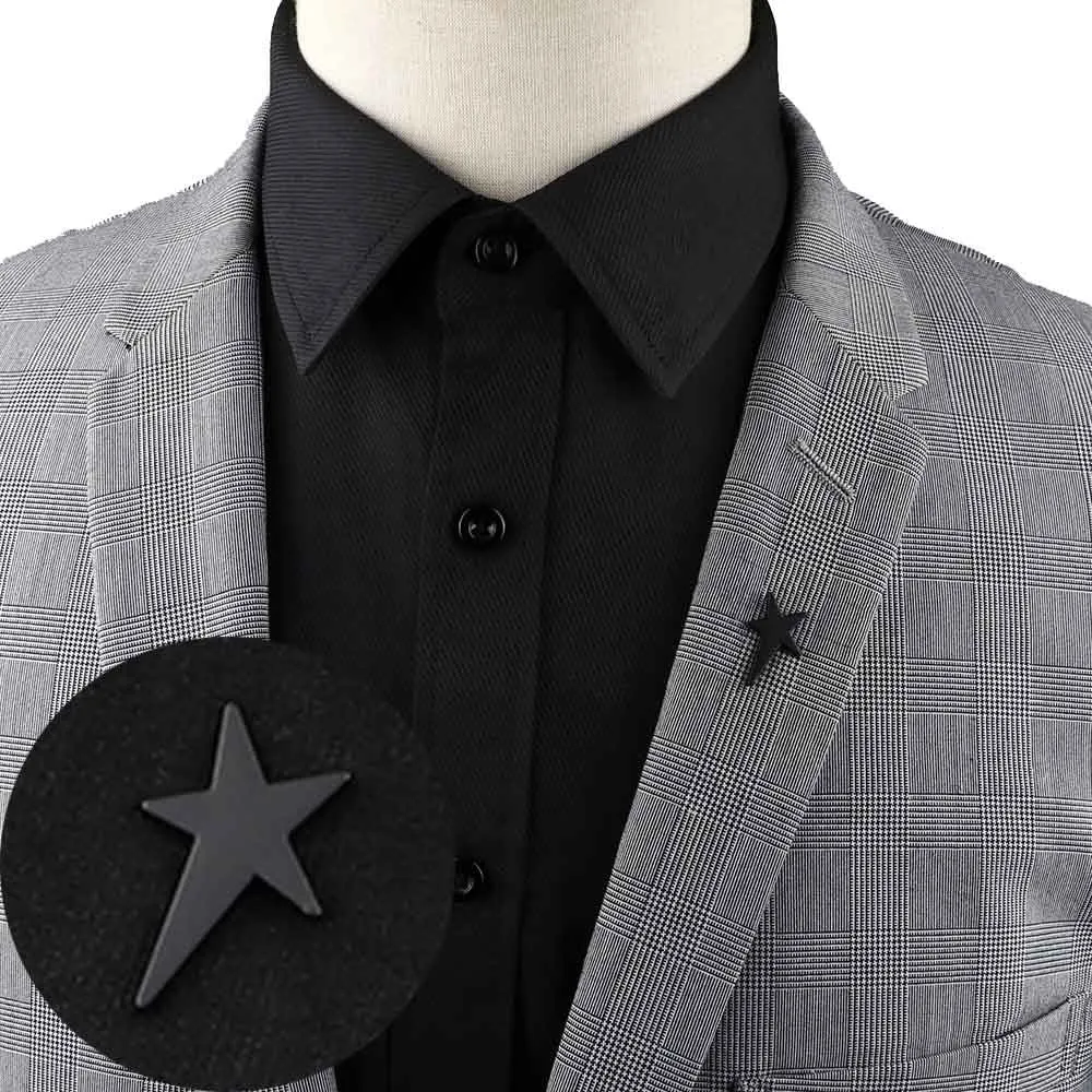 1PC/1 PAIR TRENDY SUIT SHIRT COLLAR PIN GOLD BLACK STAR DRAGON HOLLOW TRIANGLE CRYSTAL BROOCHES FOR MEN WOMEN DAILY ACCESSORY