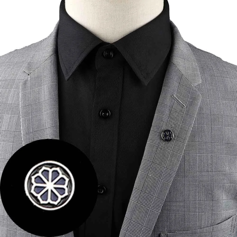 1PC/1 PAIR TRENDY SUIT SHIRT COLLAR PIN GOLD BLACK STAR DRAGON HOLLOW TRIANGLE CRYSTAL BROOCHES FOR MEN WOMEN DAILY ACCESSORY