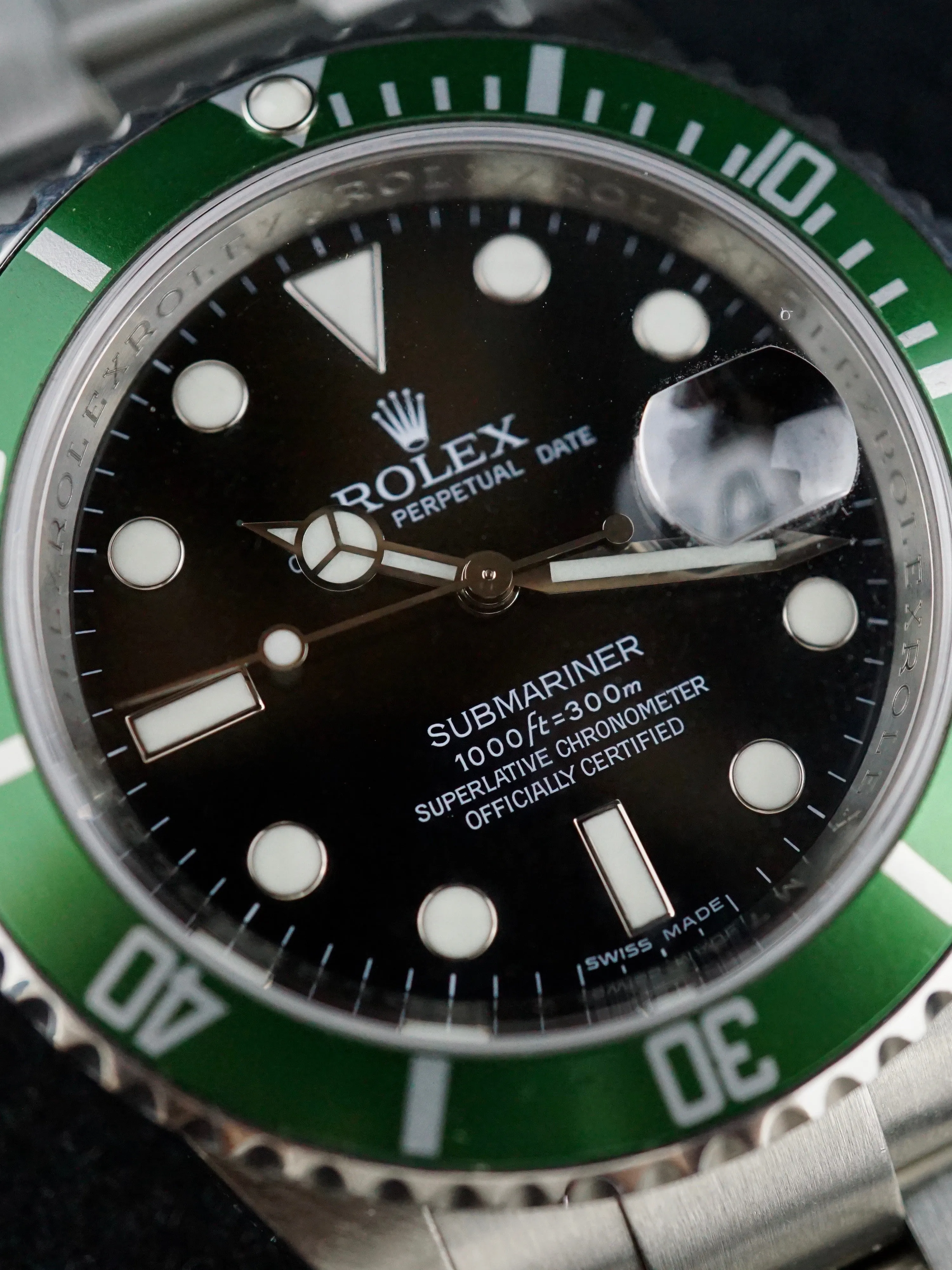 2008 Rolex Green Submariner Ref. 16610LV (MARK VII Dial)