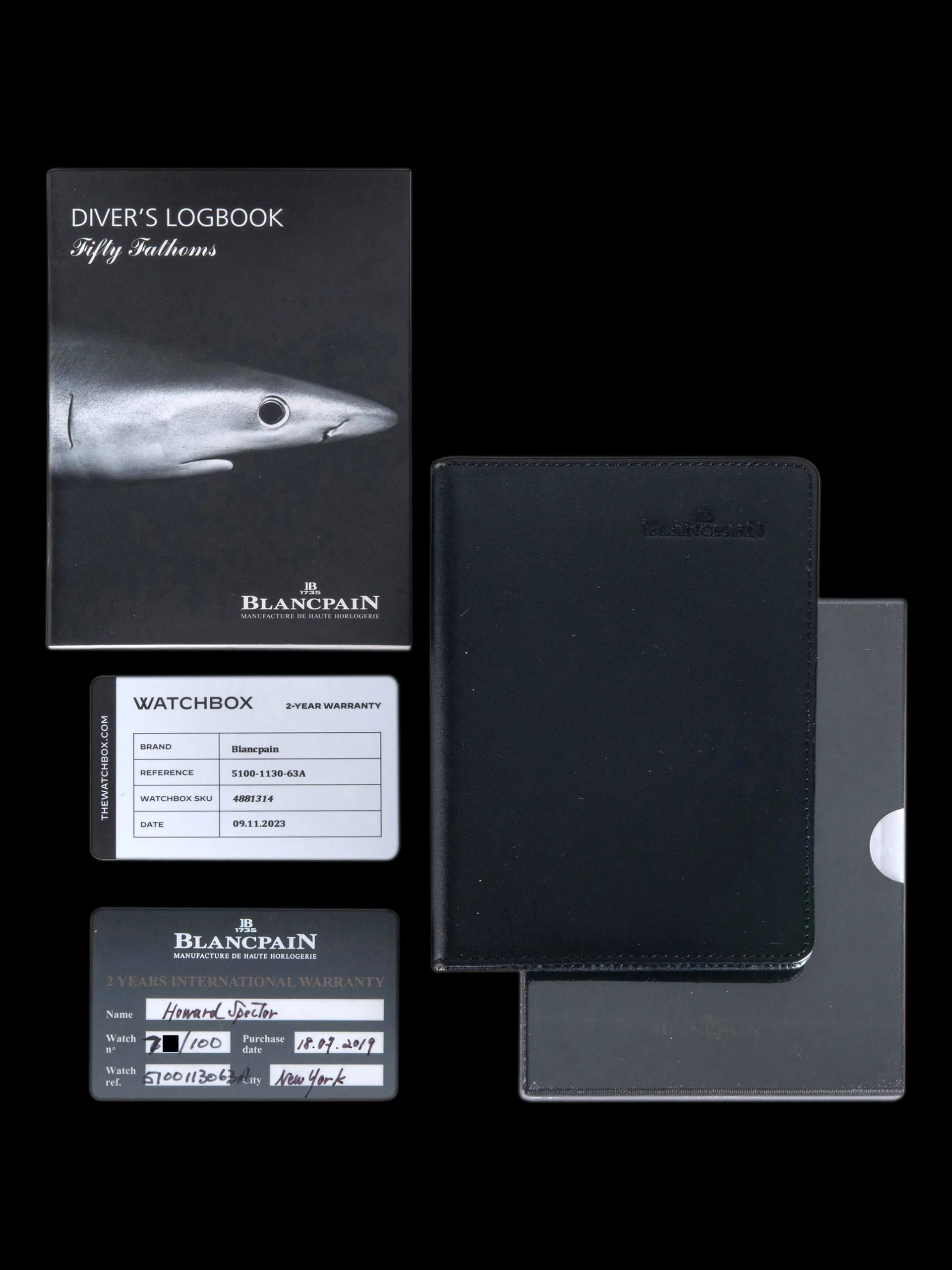2019 Blancpain Fifty-Fathoms Bathyscaphe (Ref. 5100/1130) "Hodinkee Limited Edition" W/ Full Set