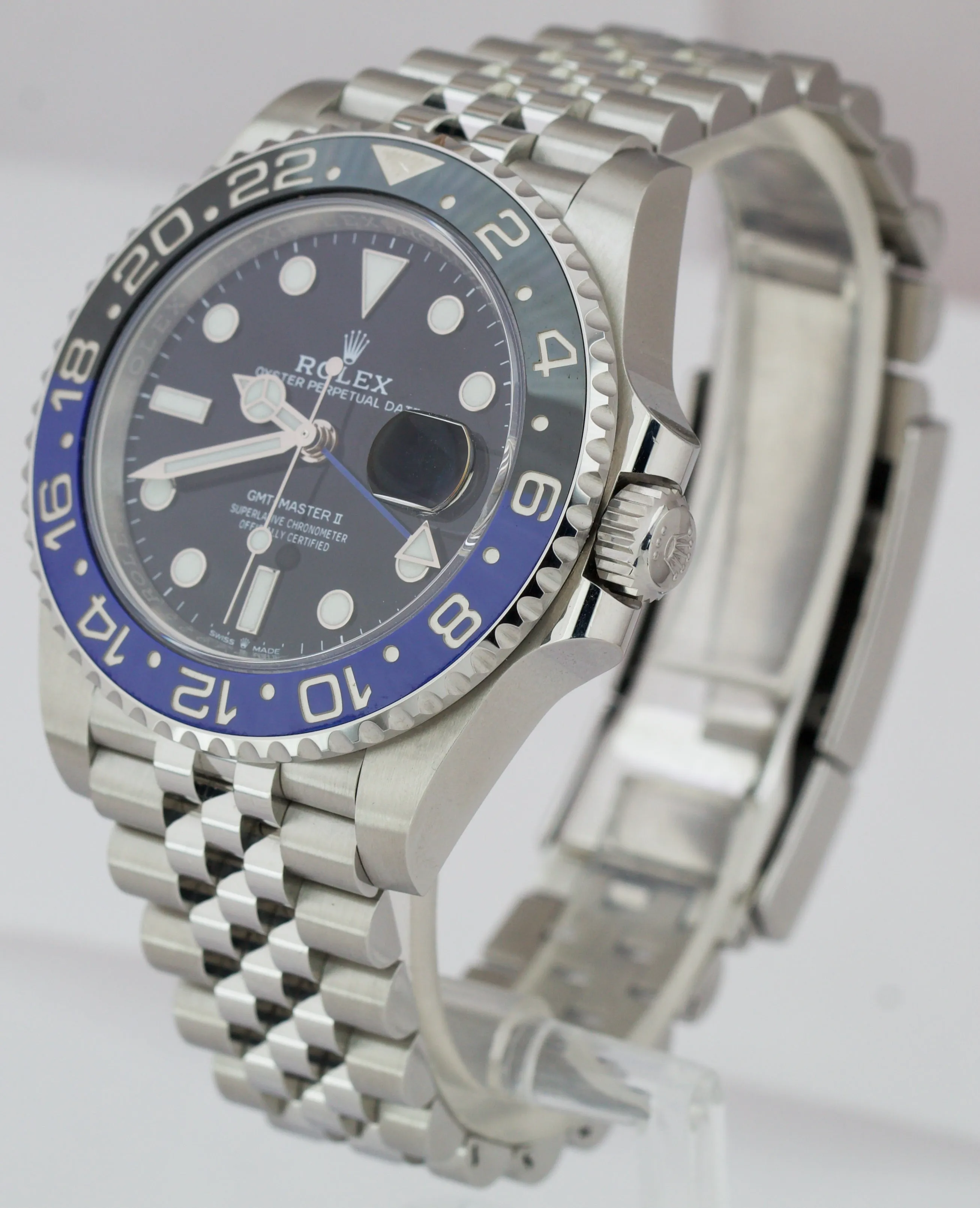 2019 UNP. Rolex GMT-Master II Batman Black Blue SS Ceramic 40mm 126710 BLNR B P