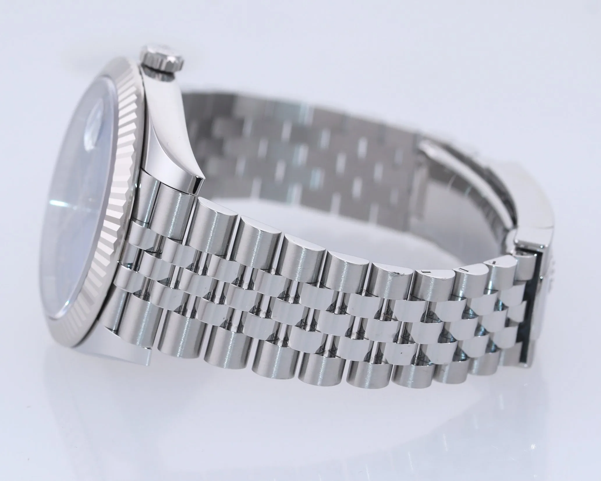 2020 NEW CARD PAPERS Rolex DateJust 41 Blue Roman Jubilee Fluted 126334 Watch