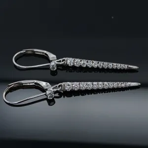 .36ct Diamond Dagger Dangle Earrings