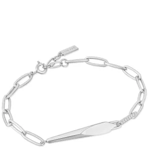Ania Haie Polished Punk Silver Geometric Chunky Chain Bracelet