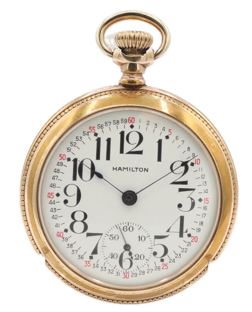 Antique 16s Hamilton Montgomery Dial 21 Jewel Railroad Pocket Watch 992