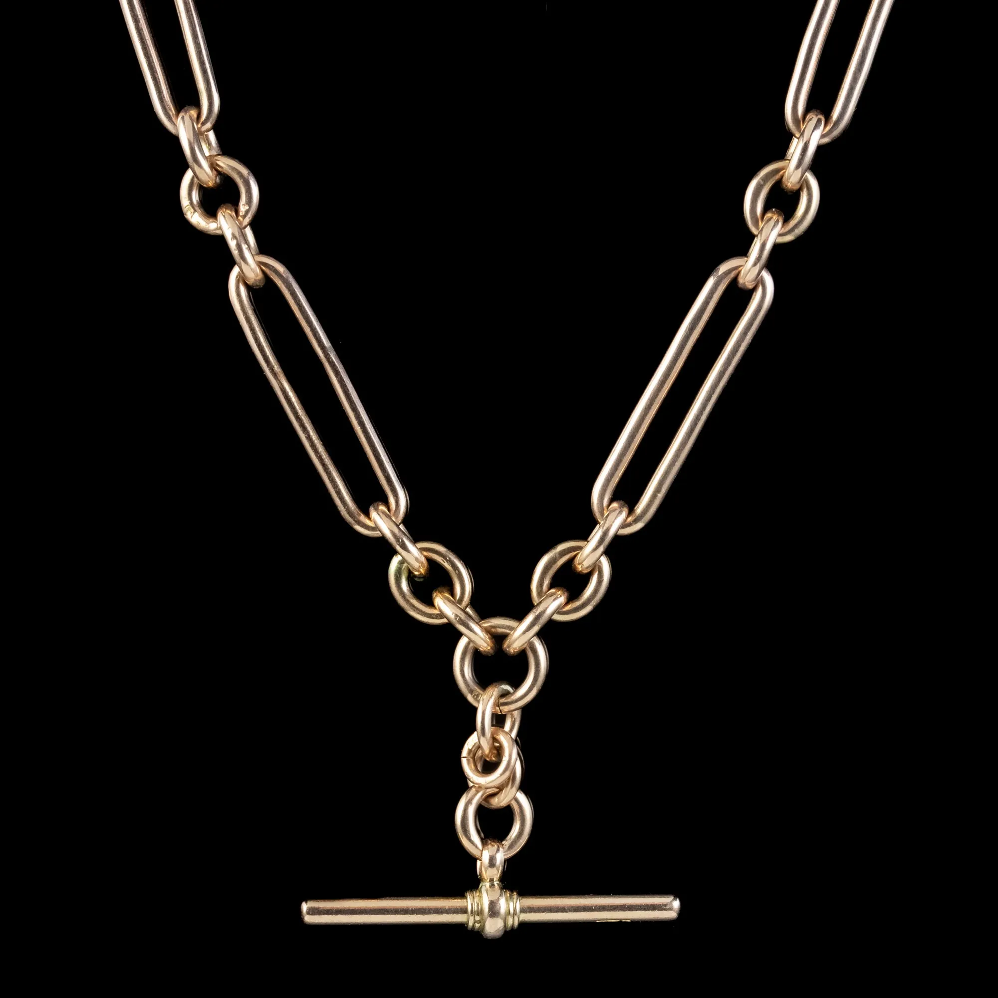 Antique Victorian Albert Chain 9ct Gold