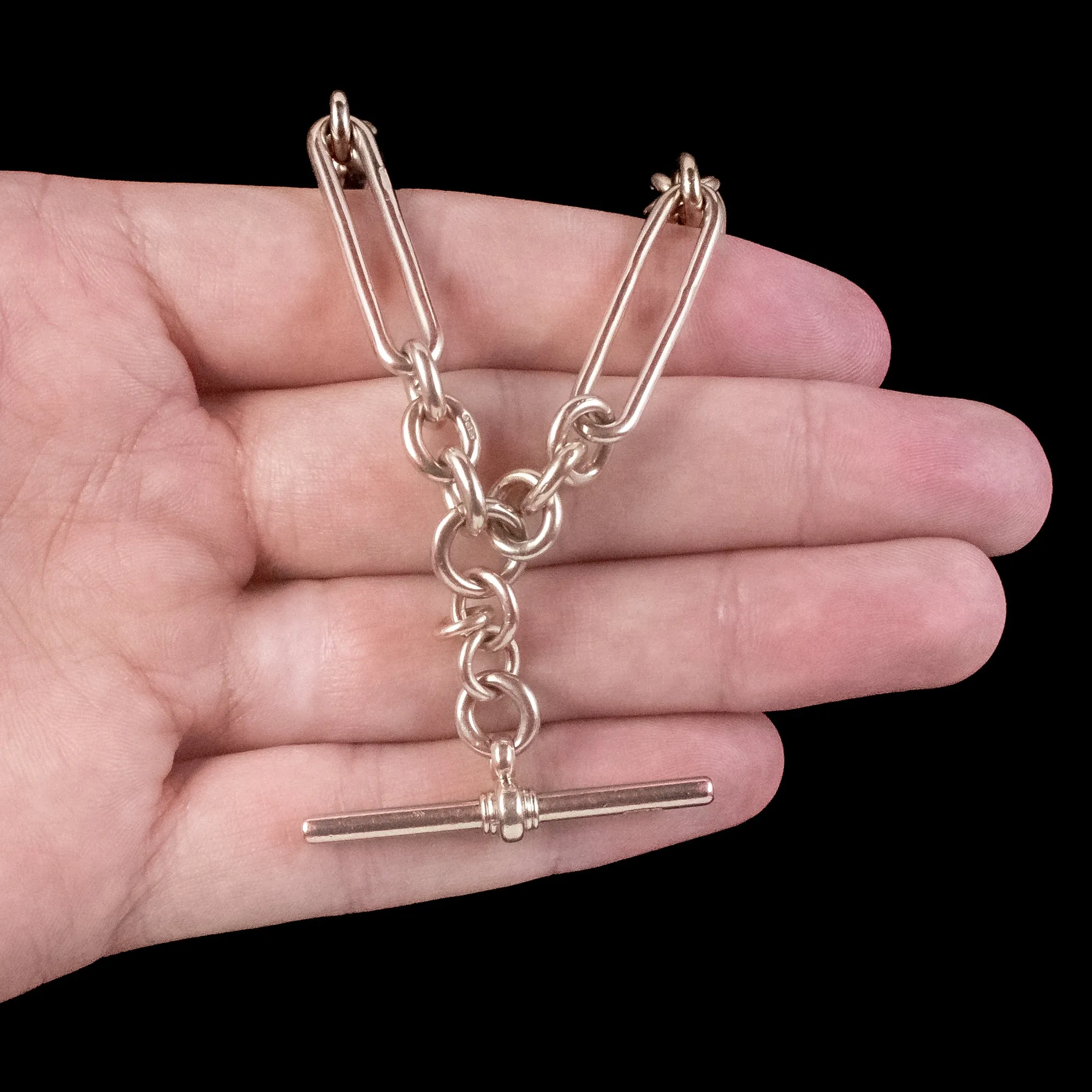 Antique Victorian Albert Chain 9ct Gold