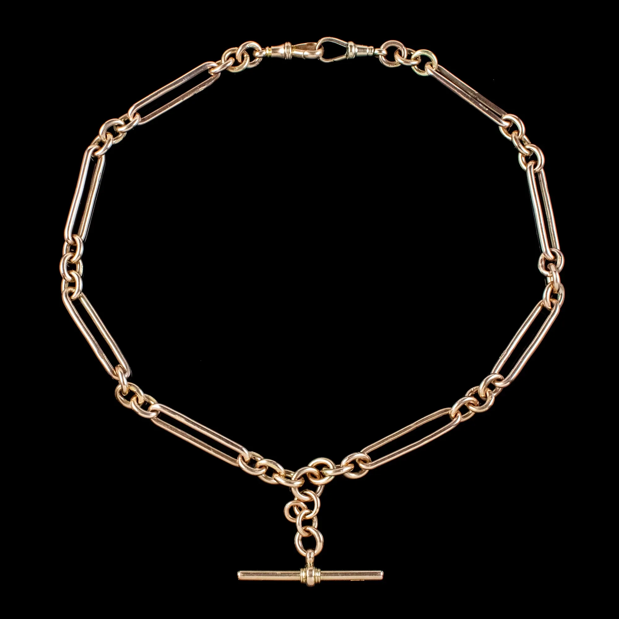 Antique Victorian Albert Chain 9ct Gold