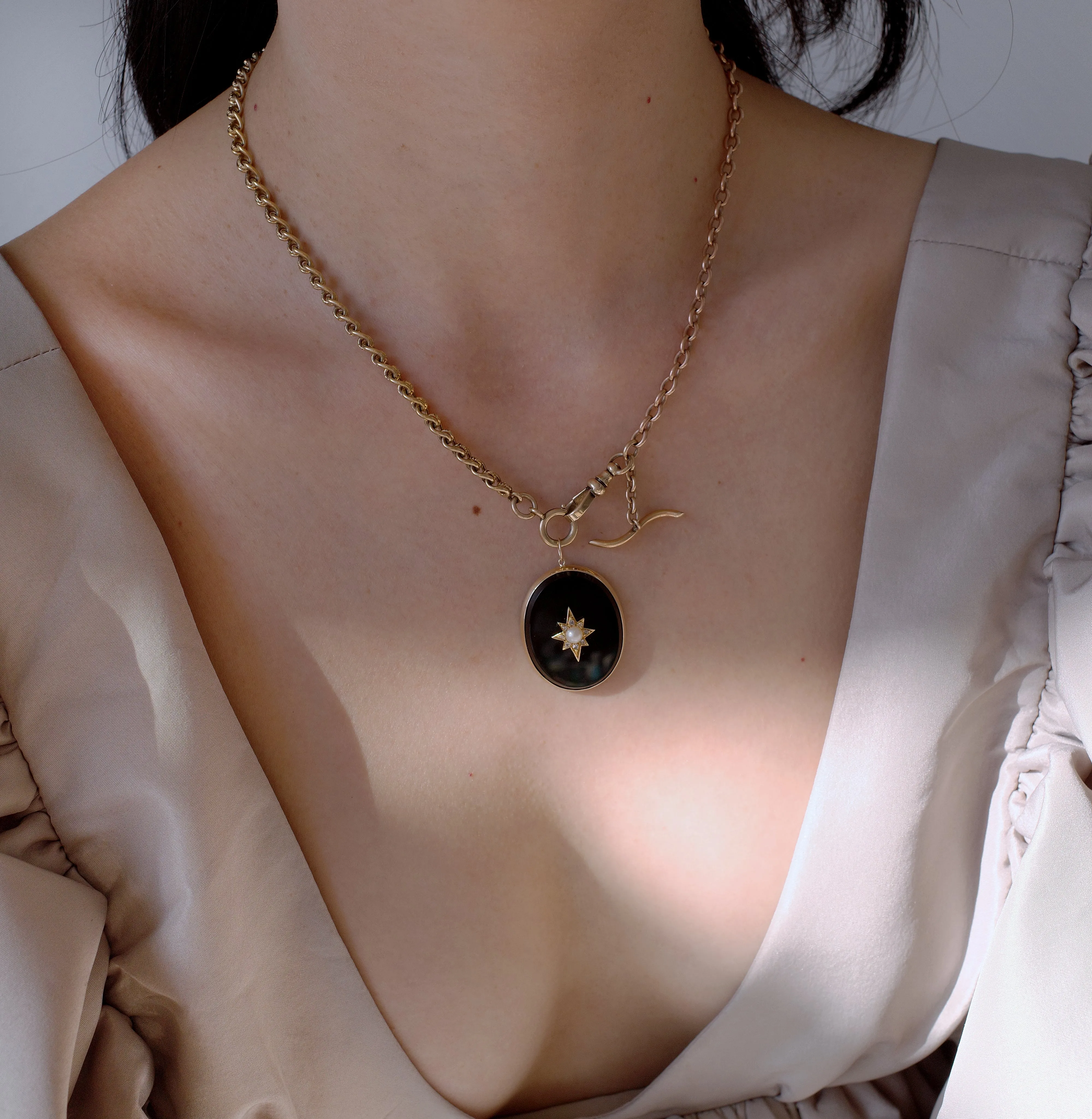 Antique Watch Chain Necklace