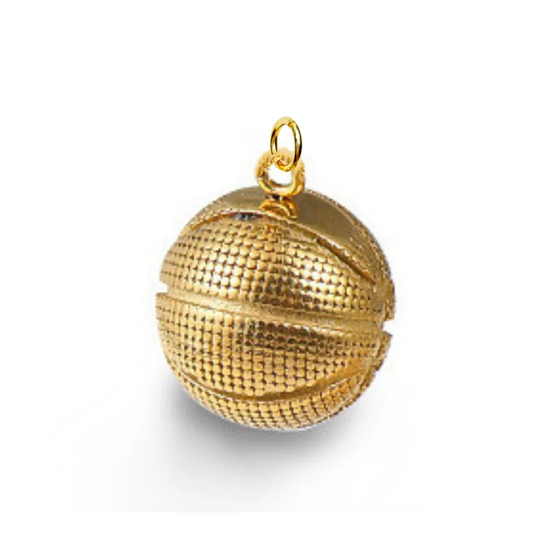 Basketball Game Day Sports Charm For Charm Necklace