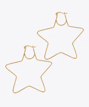 Big Star Hoop Earrings