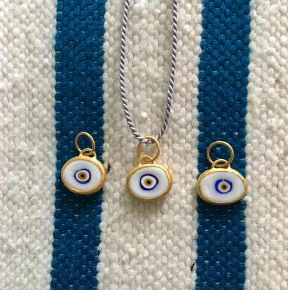 Black Protection Single JuJu Evil Eye Bracelet in 18K Gold