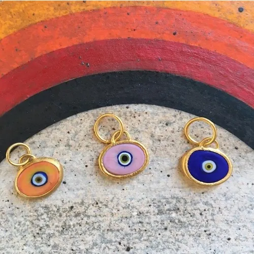Black Protection Single JuJu Evil Eye Bracelet in 18K Gold