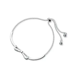 Bowknot Slim Bracelet - 925 Sterling Silver