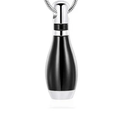 Bowling Pin Cremation Necklace