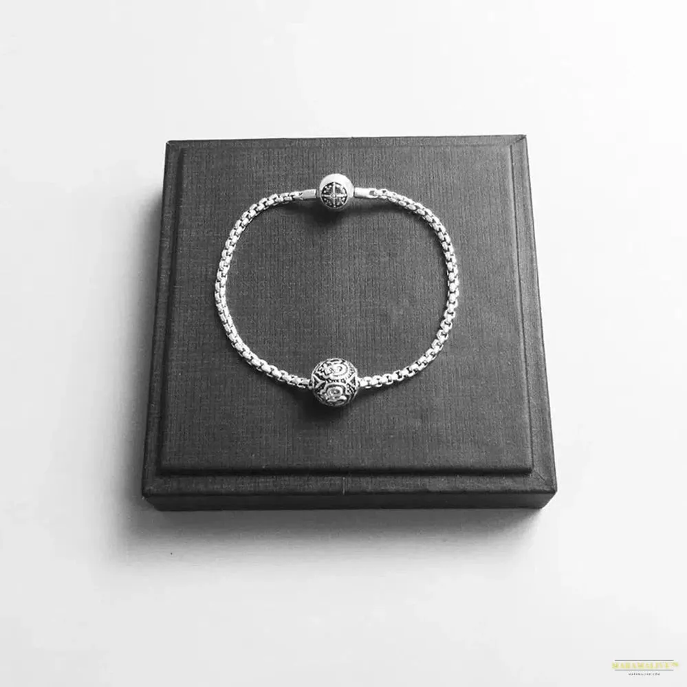 Bracelets Black Link Chain 925 Sterling Silver Fashion Jewelry For Women Men Link Trendy Karma Gift Europe Style Beads Bracelet