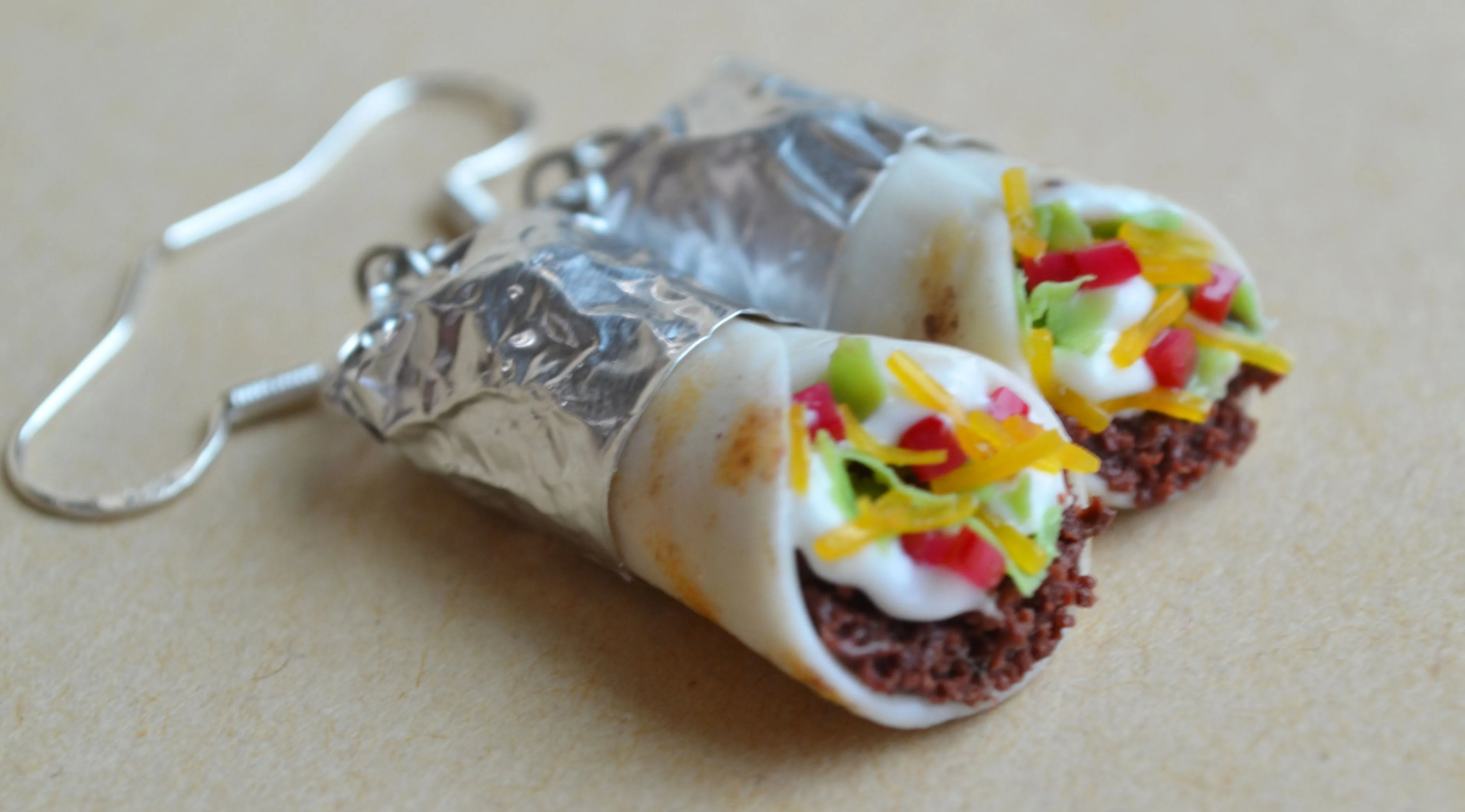 Burrito Dangle Earrings