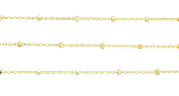 Cable Chain Bracelet with Square Detailing in 9 Carat Rose Gold