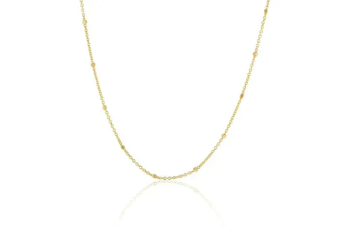 Cable Chain Bracelet with Square Detailing in 9 Carat Rose Gold