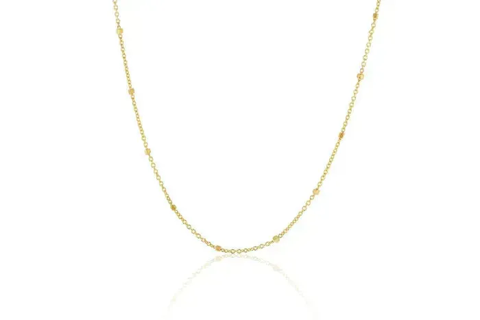 Cable Chain Bracelet with Square Detailing in 9 Carat Rose Gold