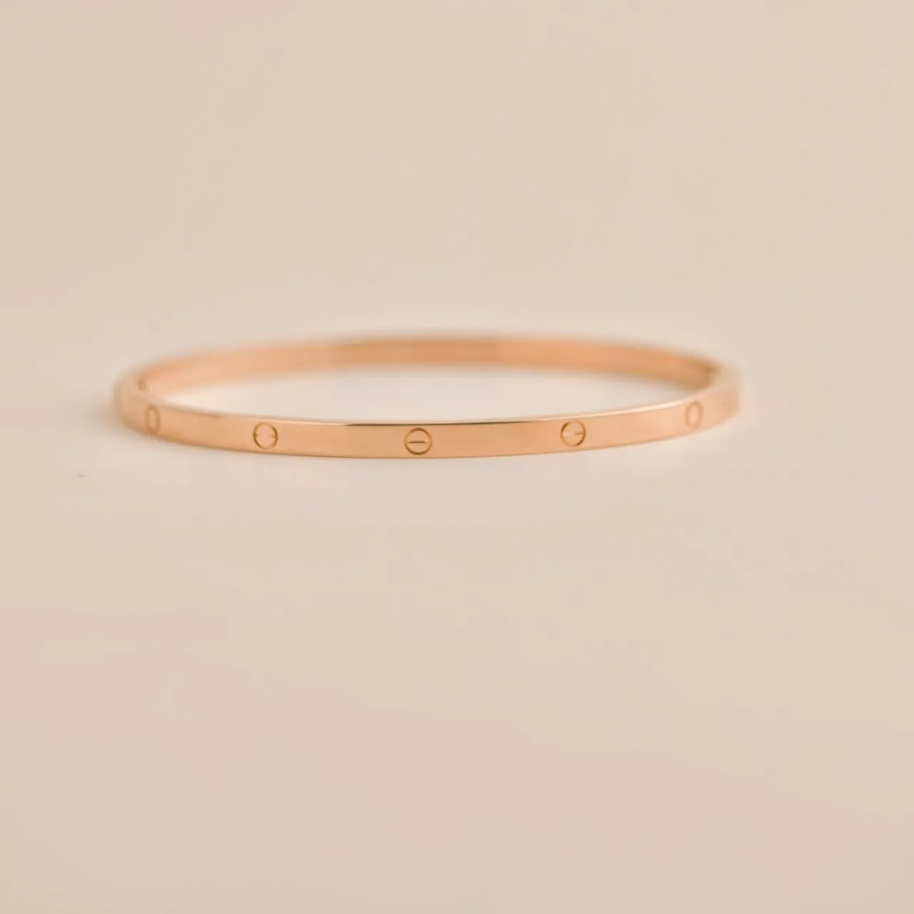 Cartier Love Bracelet Small Model 18K Rose Gold Size 19
