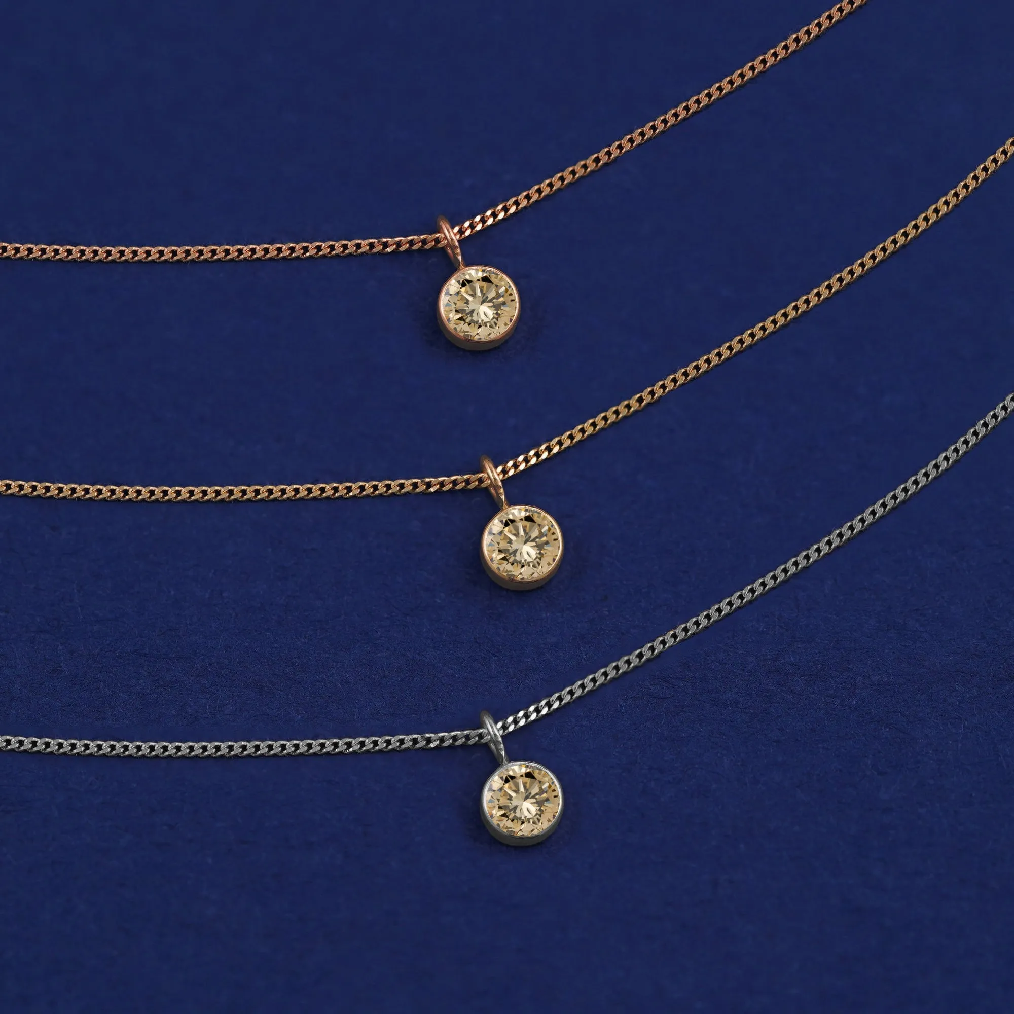 Champagne Diamond Necklace