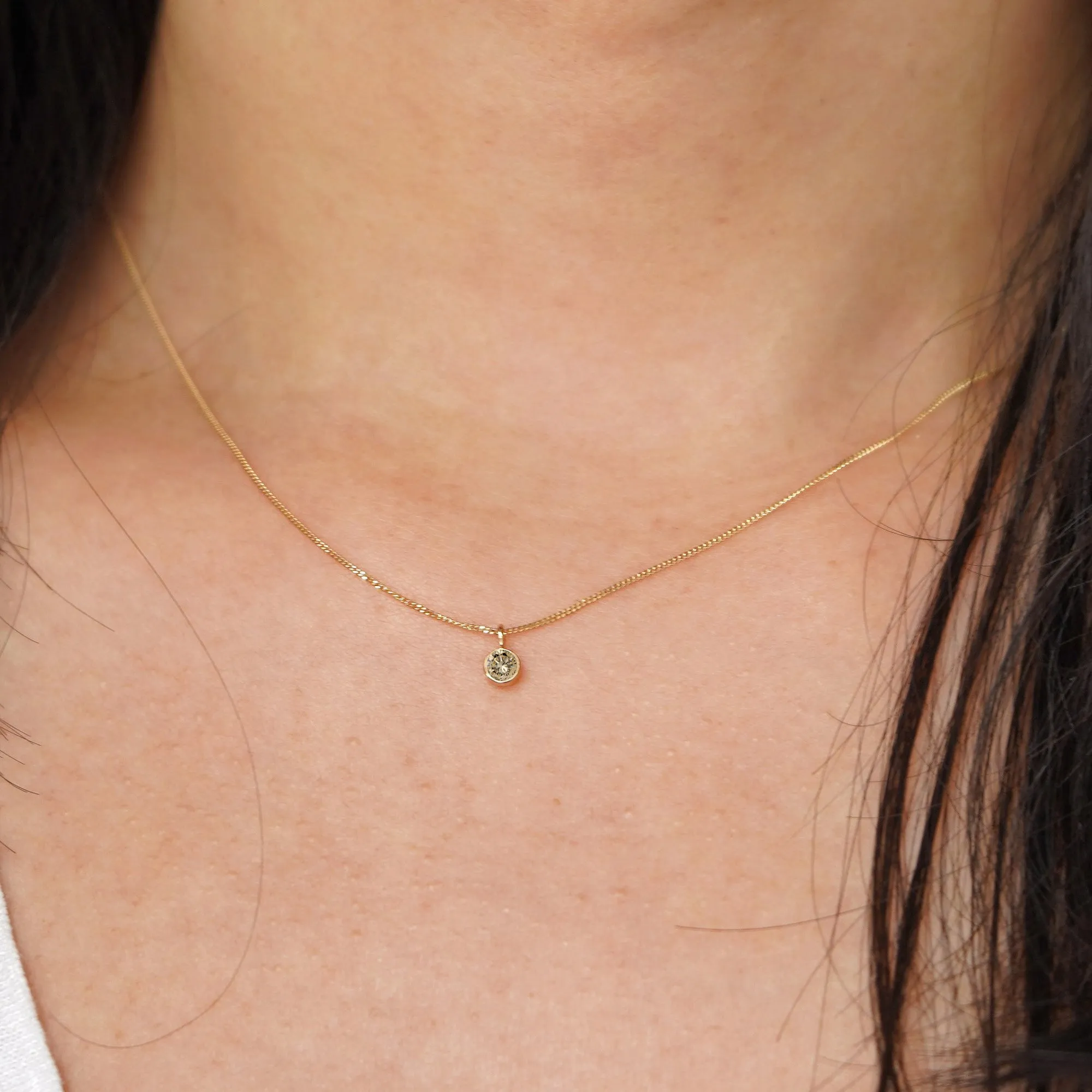 Champagne Diamond Necklace