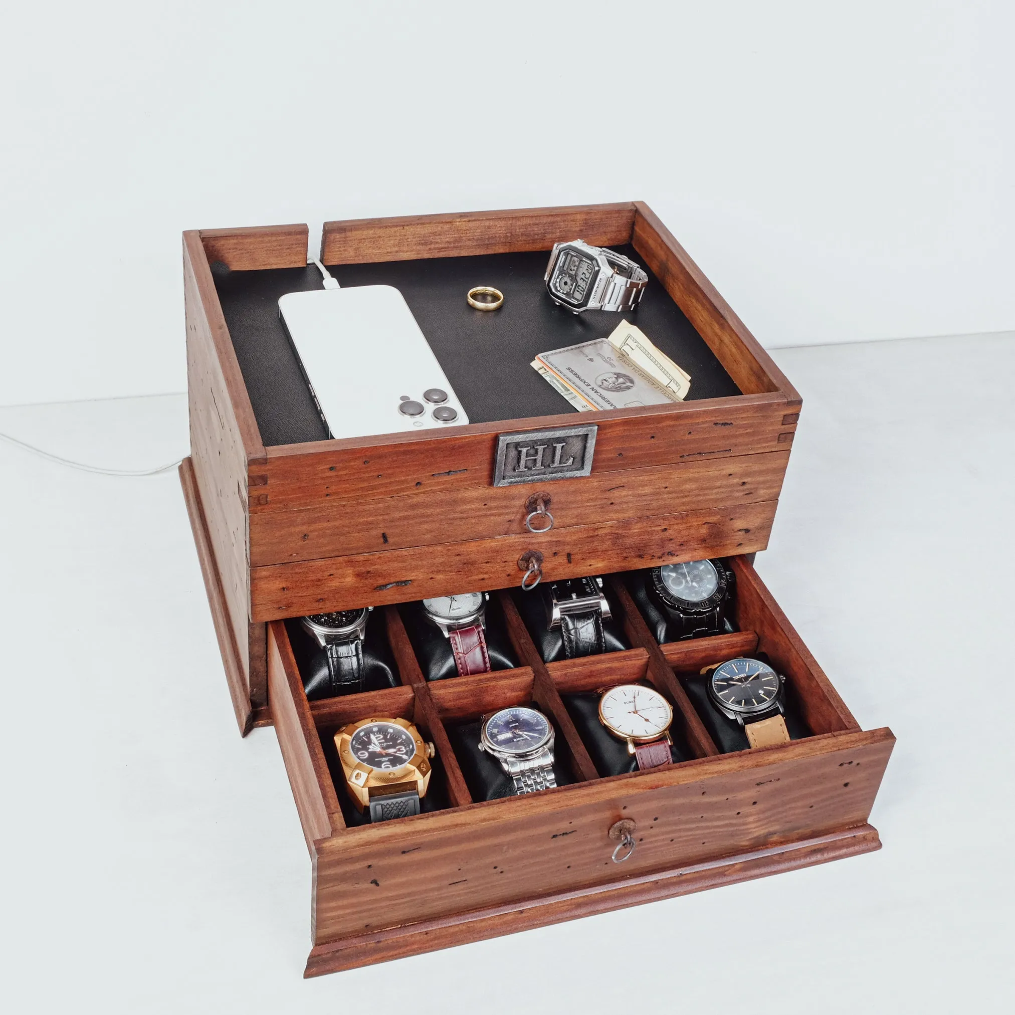 Charging Station Box for 8 Watches